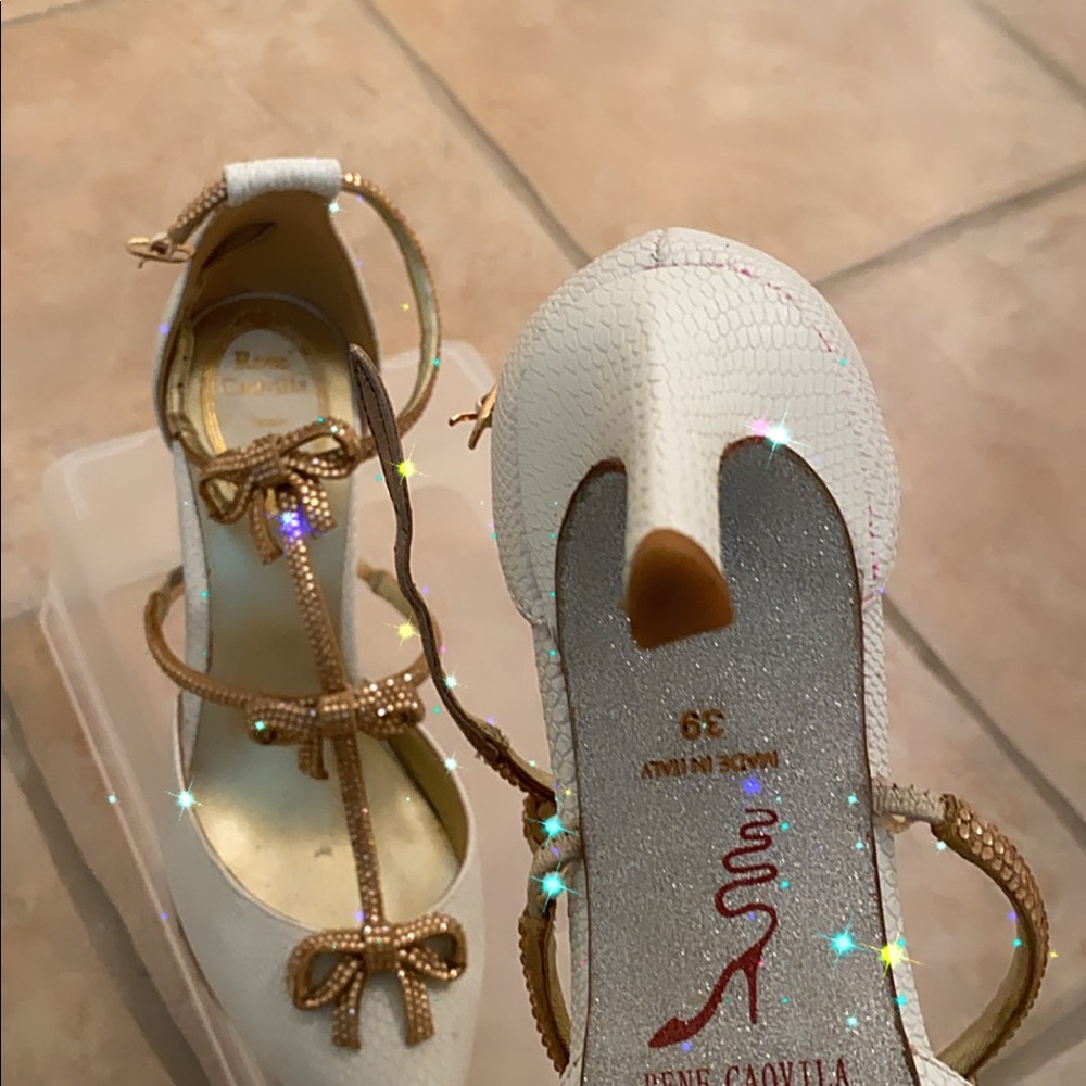 rene caovilla super sparking shoes